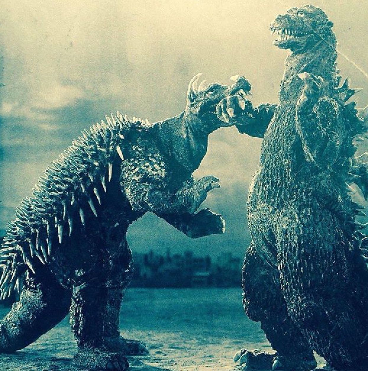 Godzilla and Anguirus 1955